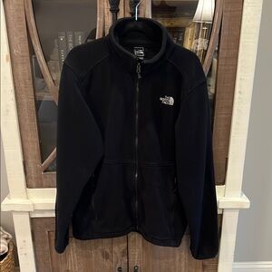The North Face Classic Black Full-Zip Fleece